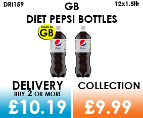 gb diet pepsi 1.5 litre bottles