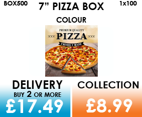 7 colour pizza box