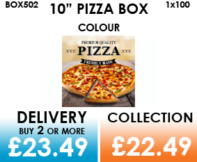10 colour pizza box