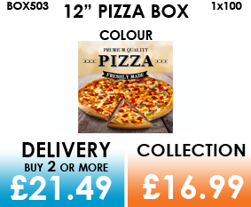 12 colour pizza box