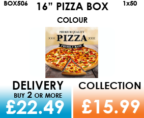 16 colour pizza box