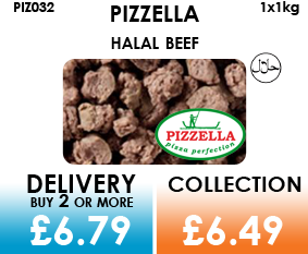 pizzella halal beef